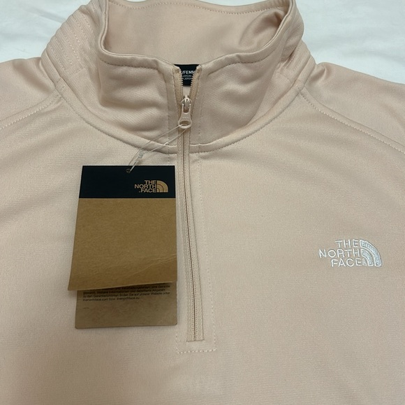 The North Face Tops - NWT The North Face Women’s 1/4 zipper jacket size L color morning pink